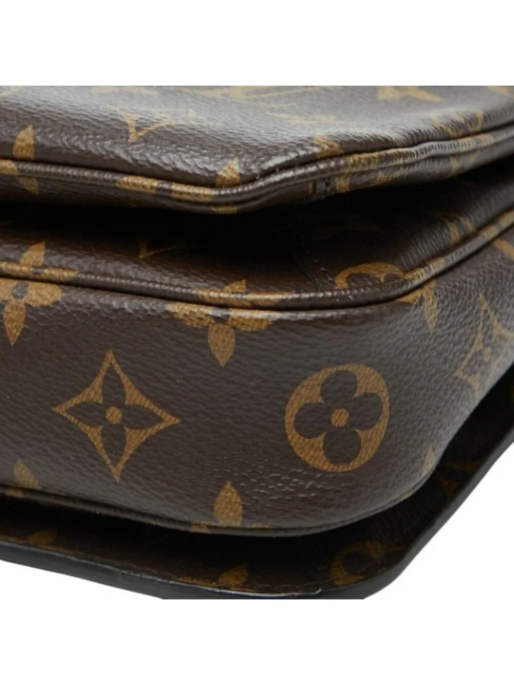 Louis Vuitton Monogram Pochette Metis MM 2-Way Shoulder Bag Brown Leather